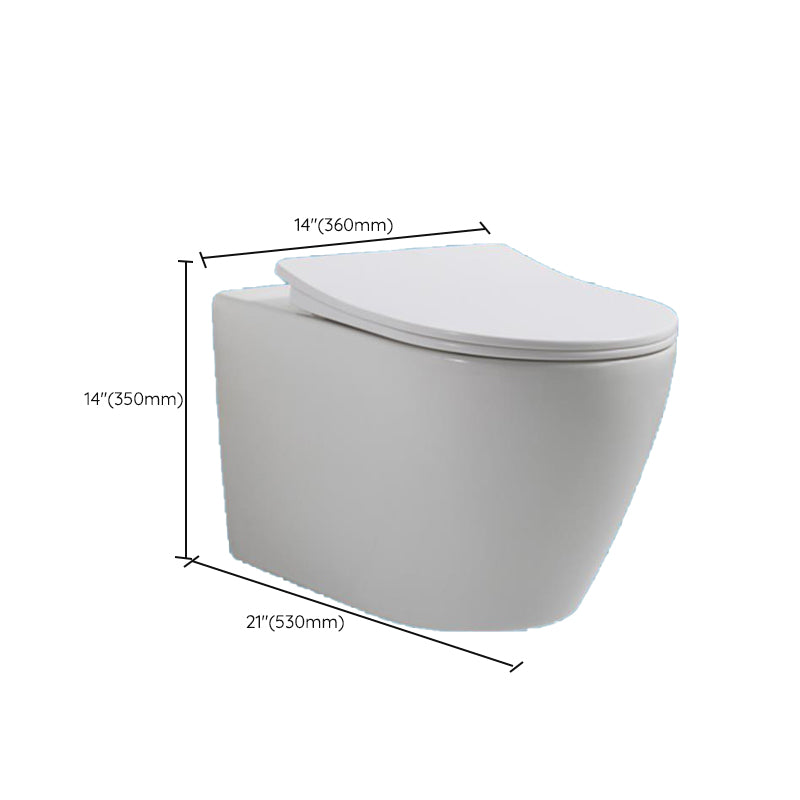 Modern Ceramic Flush Toilet Wall Mount White Urine Toilet for Washroom