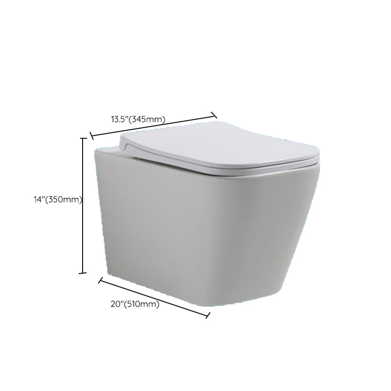 Modern Ceramic Flush Toilet Wall Mount White Urine Toilet for Washroom