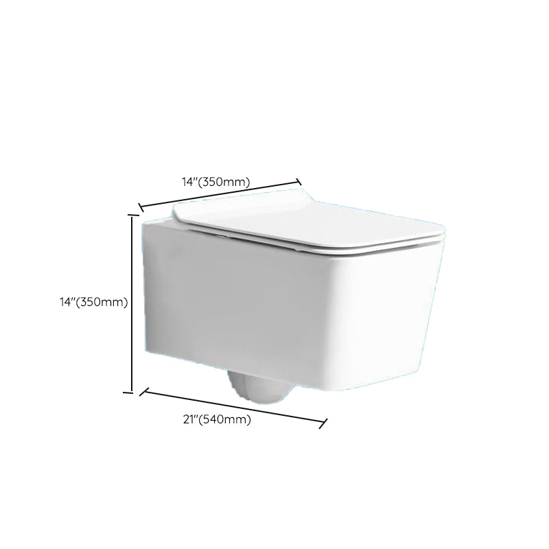Modern Ceramic Flush Toilet Wall Mount White Urine Toilet for Washroom