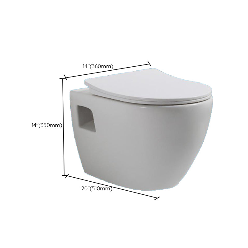 Modern Ceramic Flush Toilet Wall Mount White Urine Toilet for Washroom
