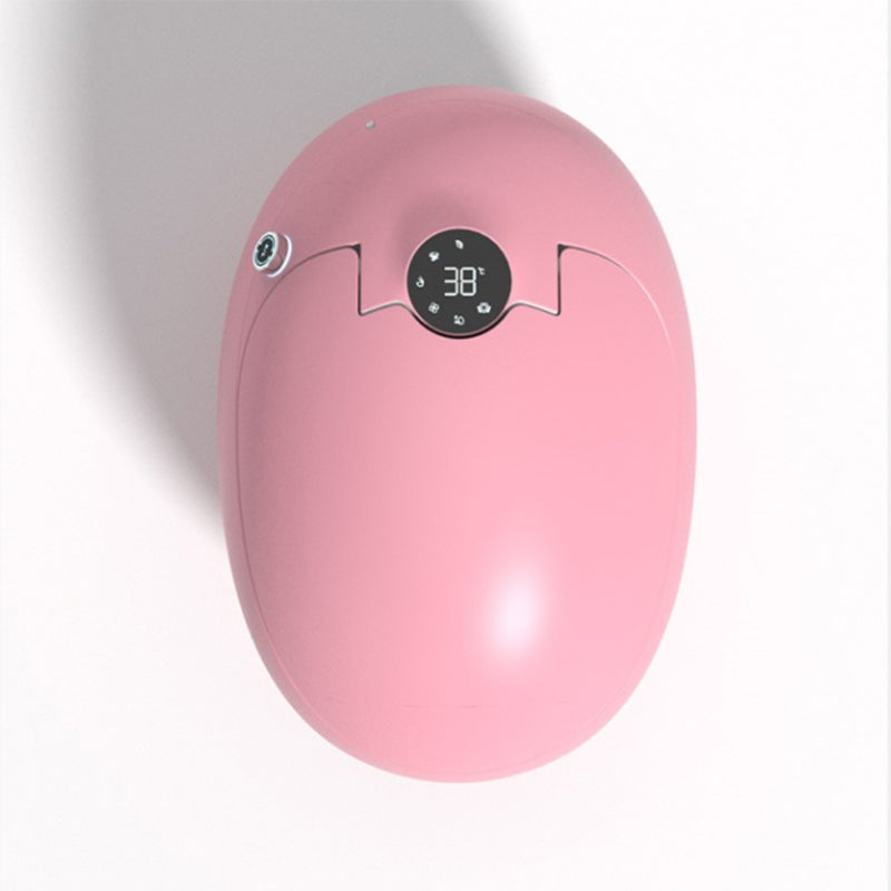 Contemporary Ceramic Flush Toilet Heated Seat Included Urine Toilet for Bathroom