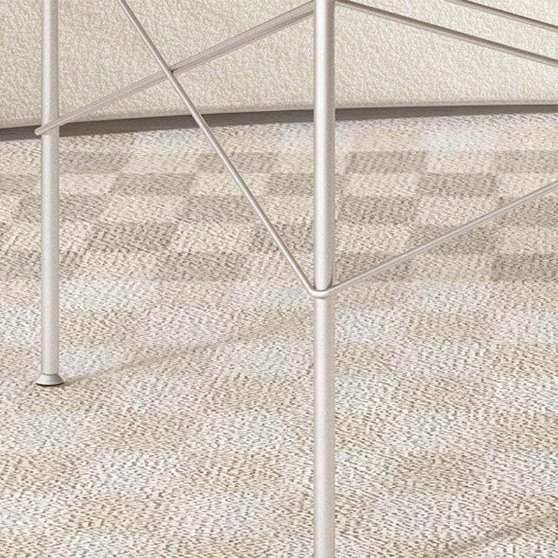 15"H Tropical Coffee Table Glass 4 Legs Coffee Cocktail Table