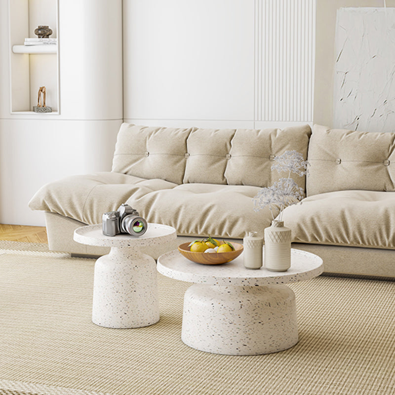 Pedestal Coffee Table Contemporary Tray Top Coffee Cocktail Table