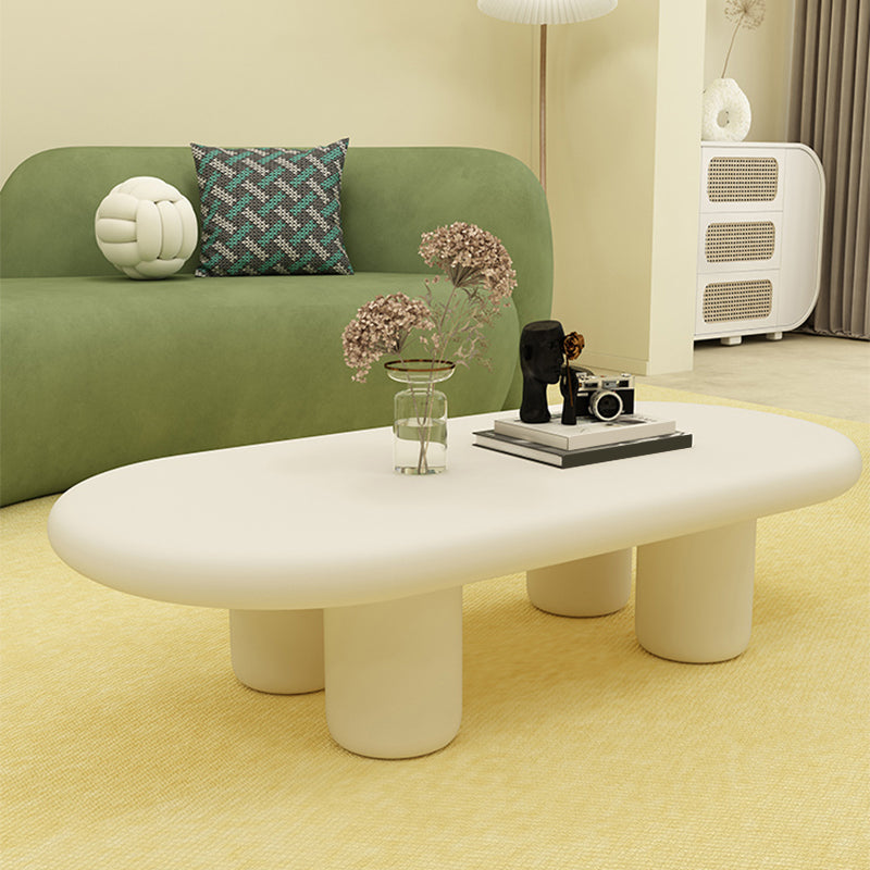 Contemporary Coffee Table 4 Legs Single Coffee Cocktail Table