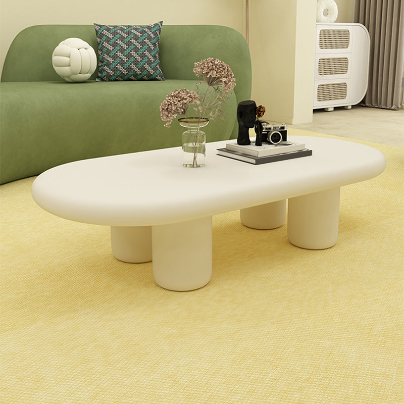 Contemporary Coffee Table 4 Legs Single Coffee Cocktail Table