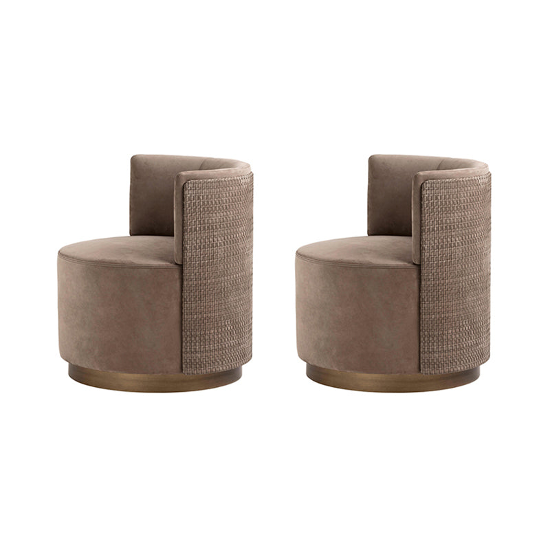 Contemporary 24.01" W Fix Back Chair Faux Leather Armless Chair