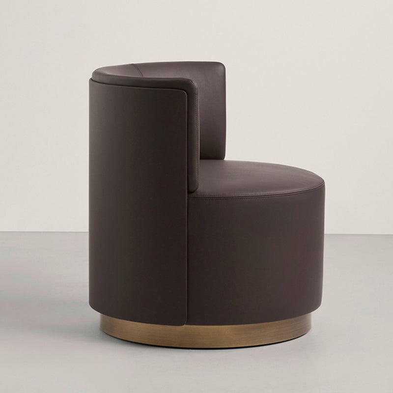 Contemporary 24.01" W Fix Back Chair Faux Leather Armless Chair