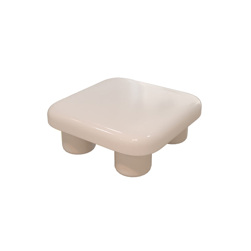 Contemporary 2 Nesting Coffee Table Set Square 4 Legs Cocktail Table