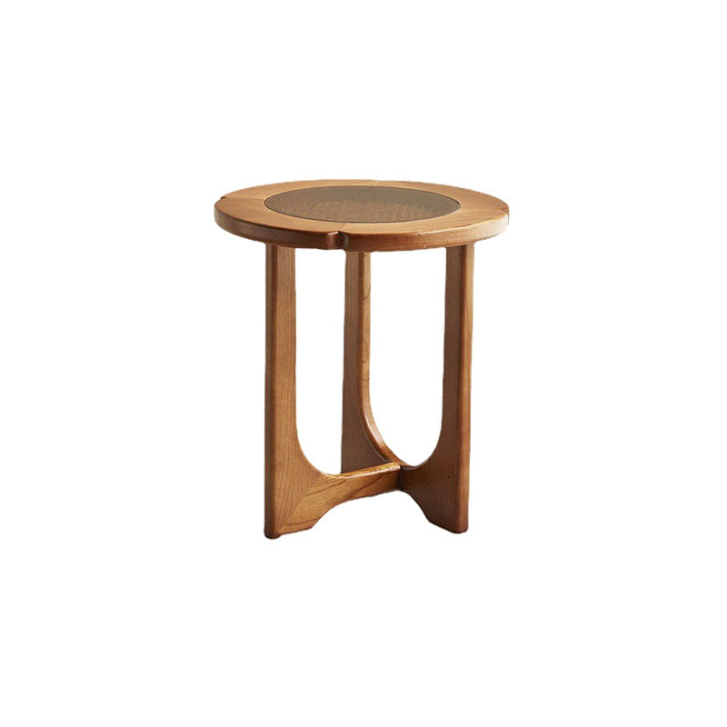 Cross Legs Cocktail Table Tropical Glass Coffee Table No Distressing