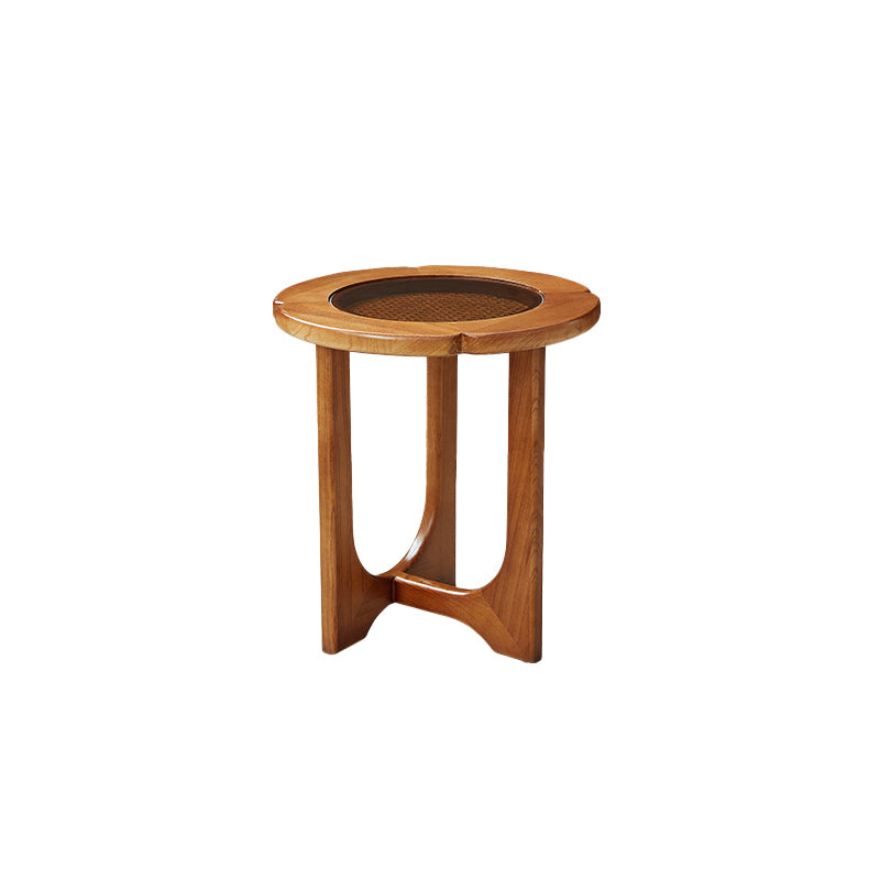 Glass Top Coffee or End Table Black Cross Legs Coffee Cocktail Table