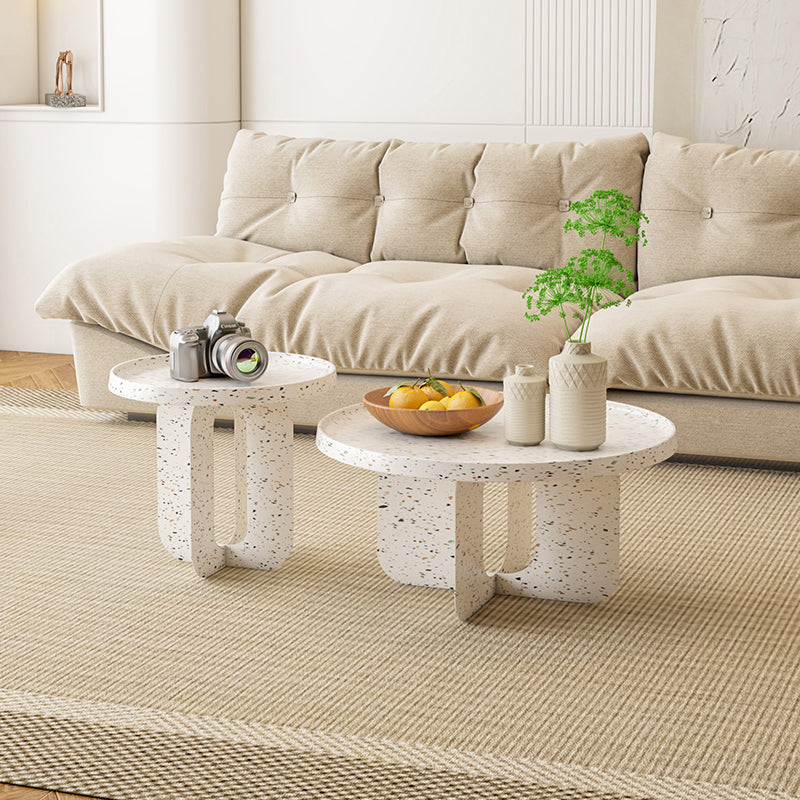 Abstract Coffee Table Modern Metal Tray Top Coffee Cocktail Table