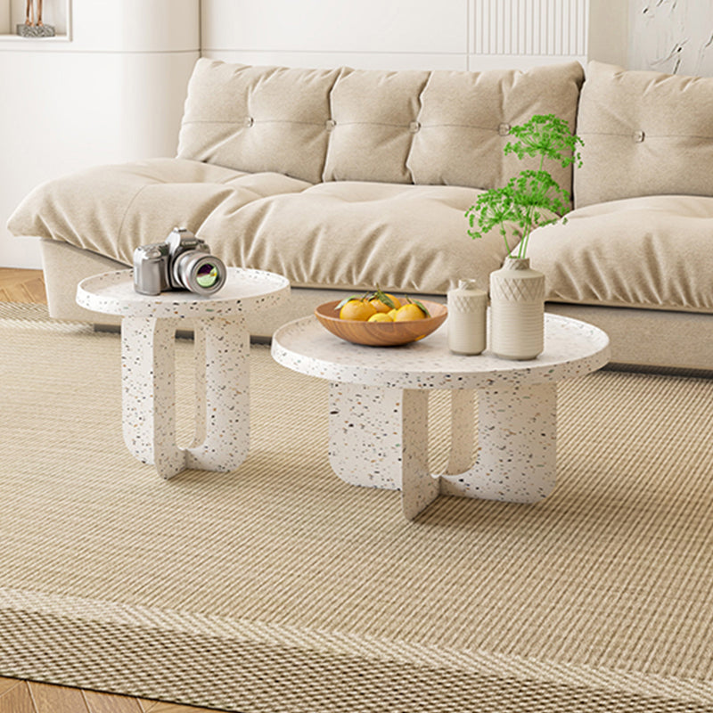 Abstract Coffee Table Modern Metal Tray Top Coffee Cocktail Table