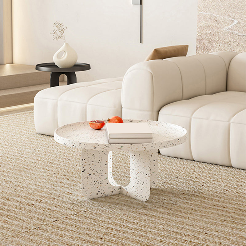 Abstract Coffee Table Modern Metal Tray Top Coffee Cocktail Table