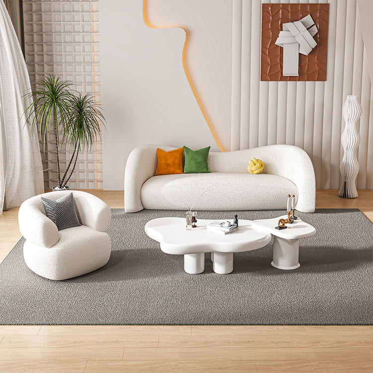 4 Legs Coffee Table Geometric Wood Coffee Coffee or End Table