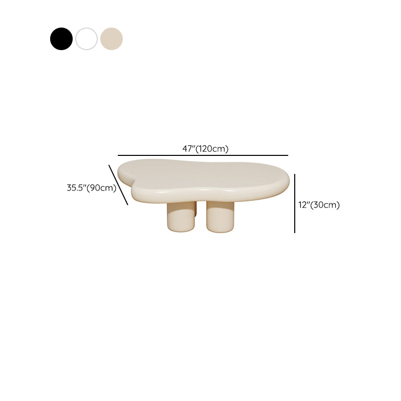 4 Legs Coffee Table Geometric Wood Coffee Coffee or End Table