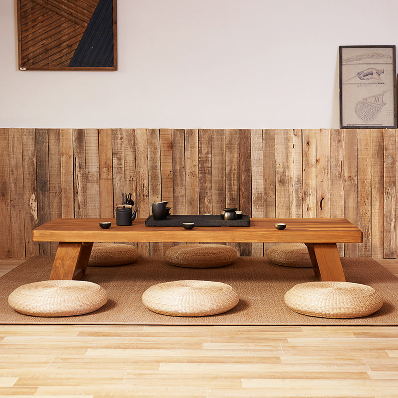 4 Legs Coffee Table Contemporary Solid Wood Coffee Cocktail Table