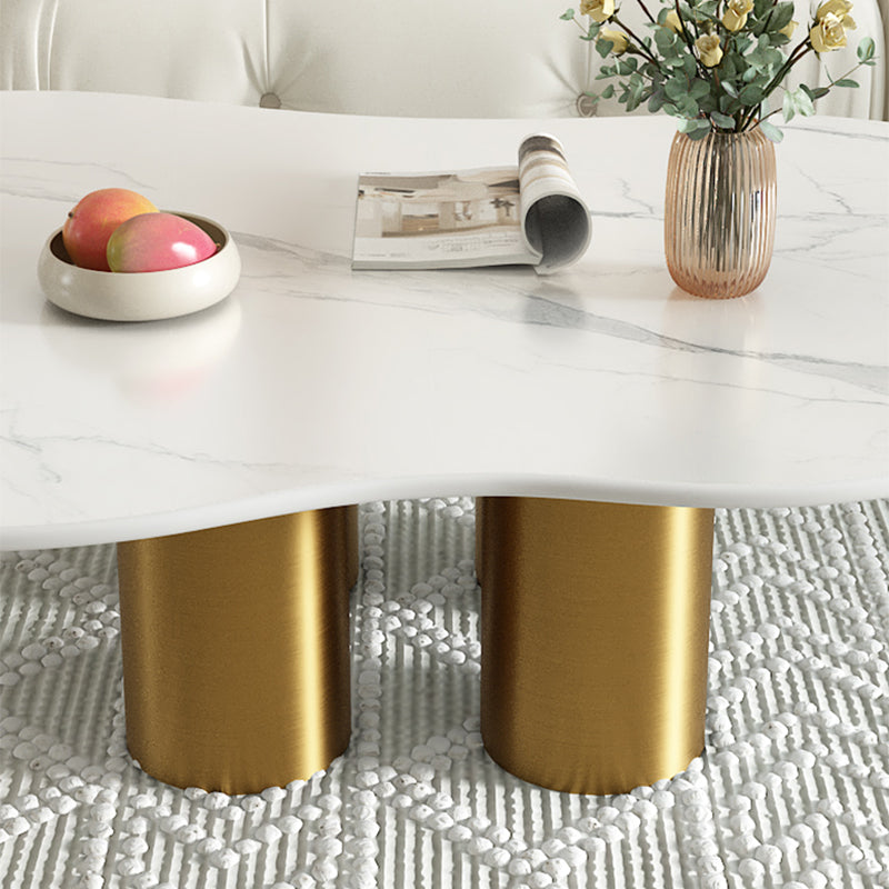Abstract Coffee Table Contemporary Geometric Slate Coffee Cocktail Table