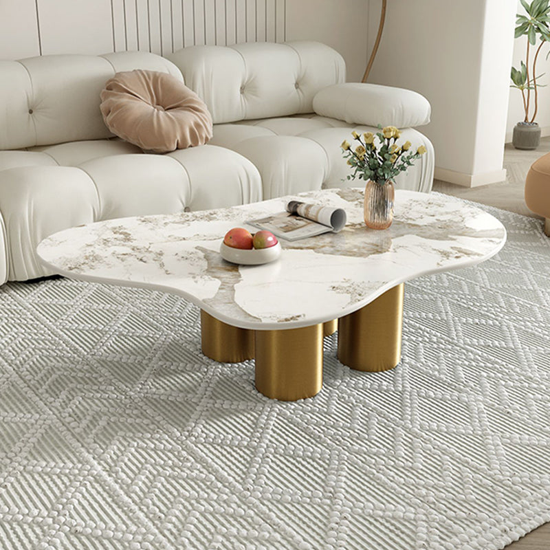 Abstract Coffee Table Contemporary Geometric Slate Coffee Cocktail Table