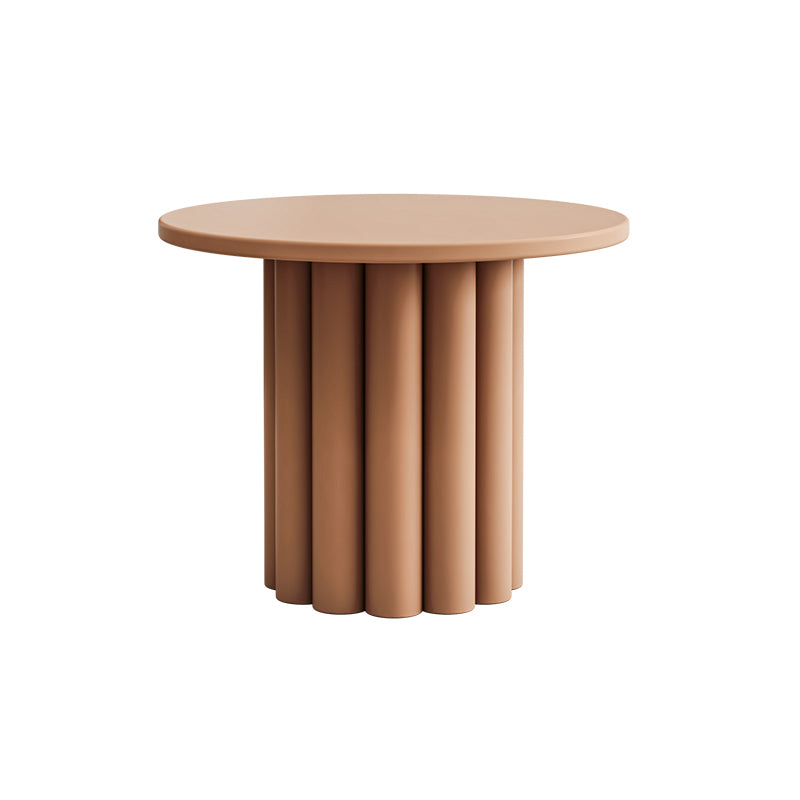 Pedestal Round Coffee Table Set Modern Minimalist Cocktail Table