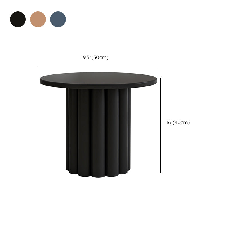 Pedestal Round Coffee Table Set Modern Minimalist Cocktail Table