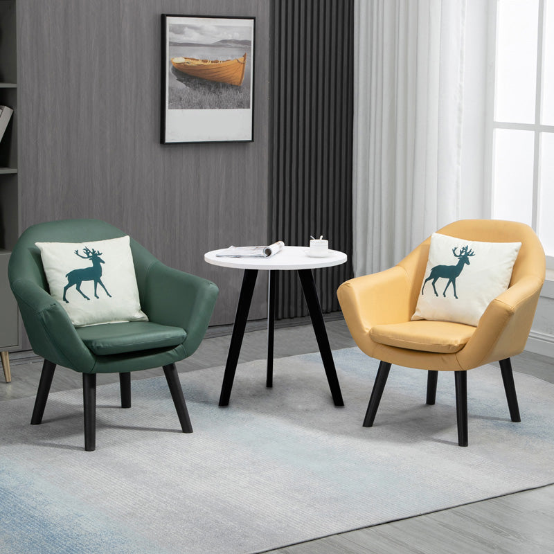 Contemporary Living Room Armchair Arms Included Sloped Arms Armchair