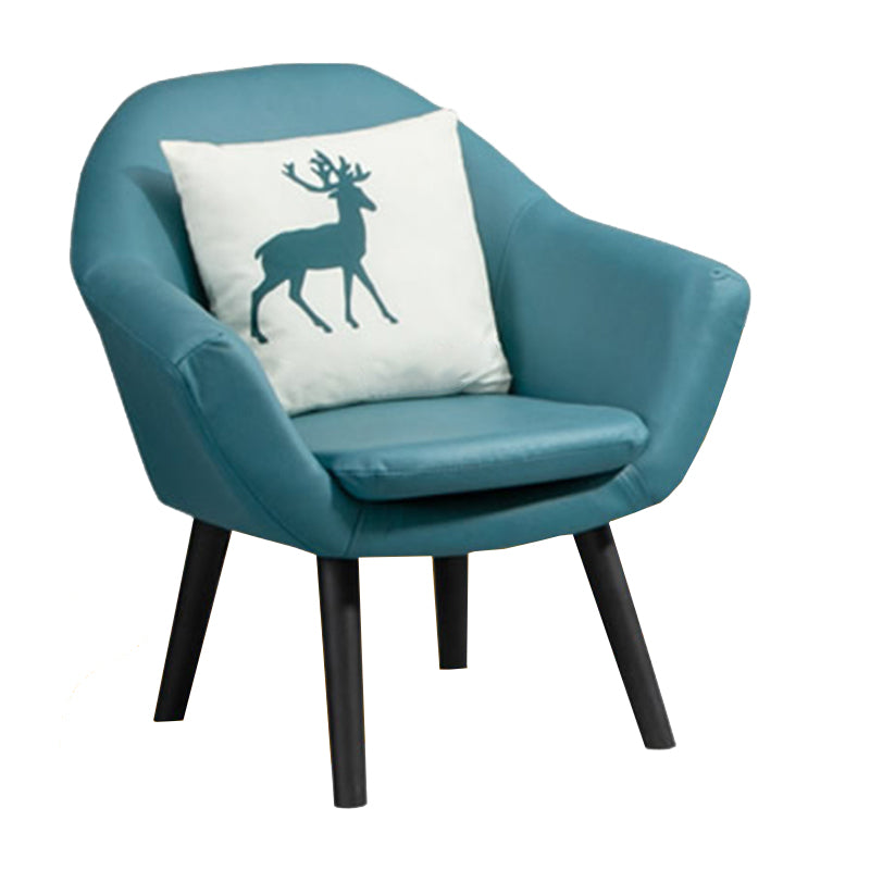 Contemporary Living Room Armchair Arms Included Sloped Arms Armchair