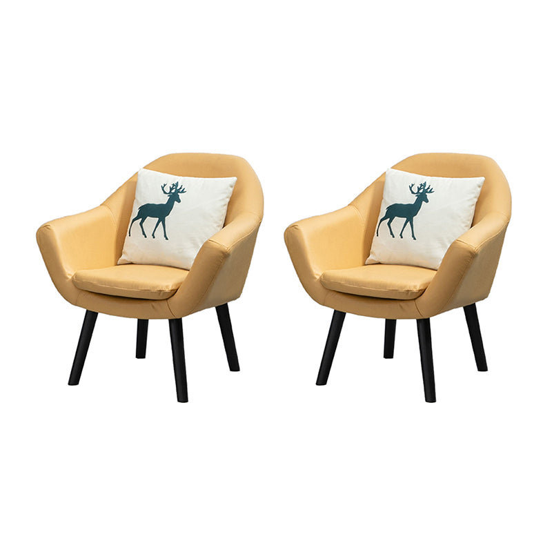 Contemporary Living Room Armchair Arms Included Sloped Arms Armchair