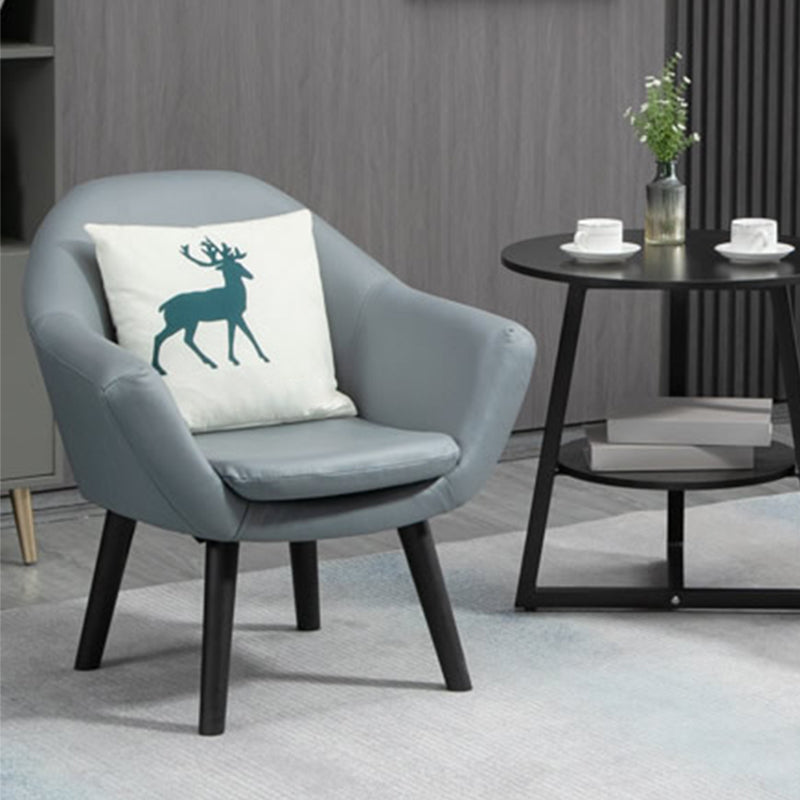 Contemporary Living Room Armchair Arms Included Sloped Arms Armchair