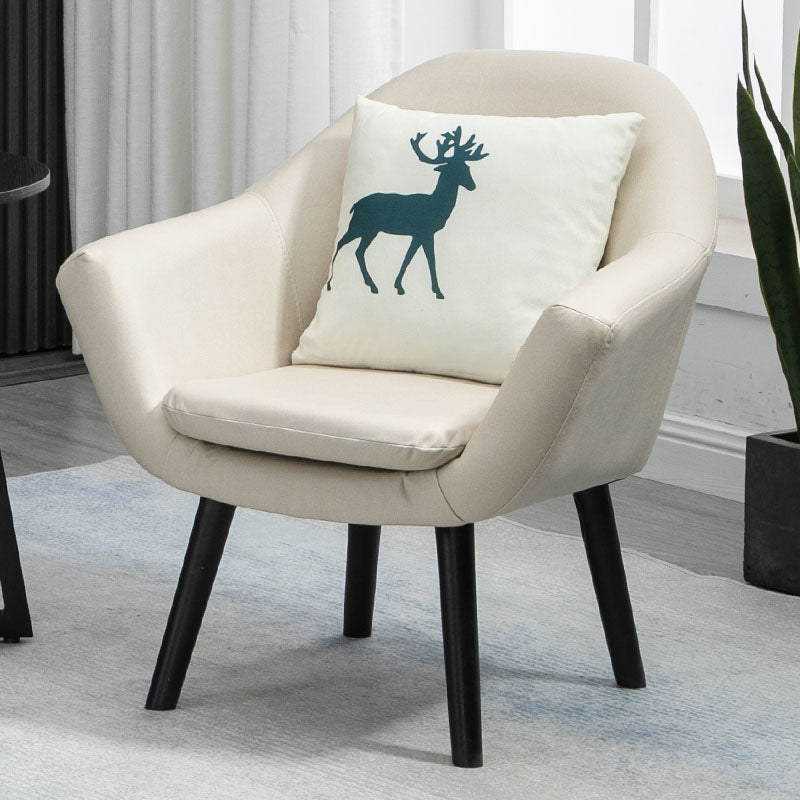 Contemporary Living Room Armchair Arms Included Sloped Arms Armchair