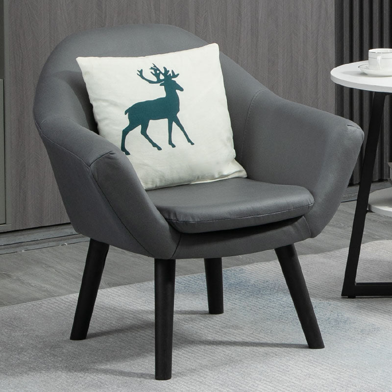 Contemporary Living Room Armchair Arms Included Sloped Arms Armchair