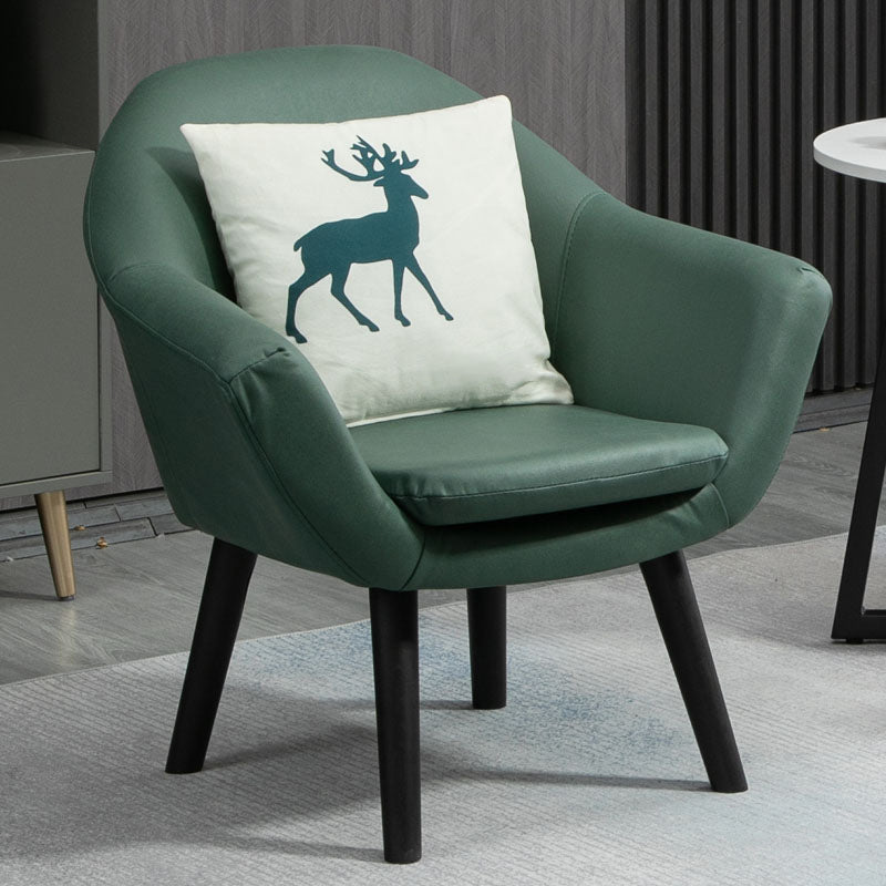 Contemporary Living Room Armchair Arms Included Sloped Arms Armchair