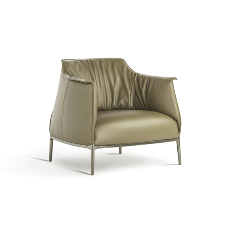 Mid-Century Modern Accent Armchair Living Room Fixed Back Armchair