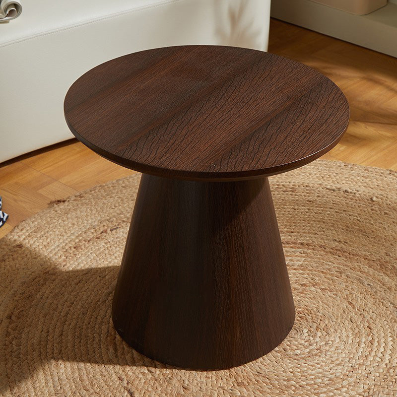 Contemporary Coffee Table Solid Wood Pedestal Coffee Cocktail Table