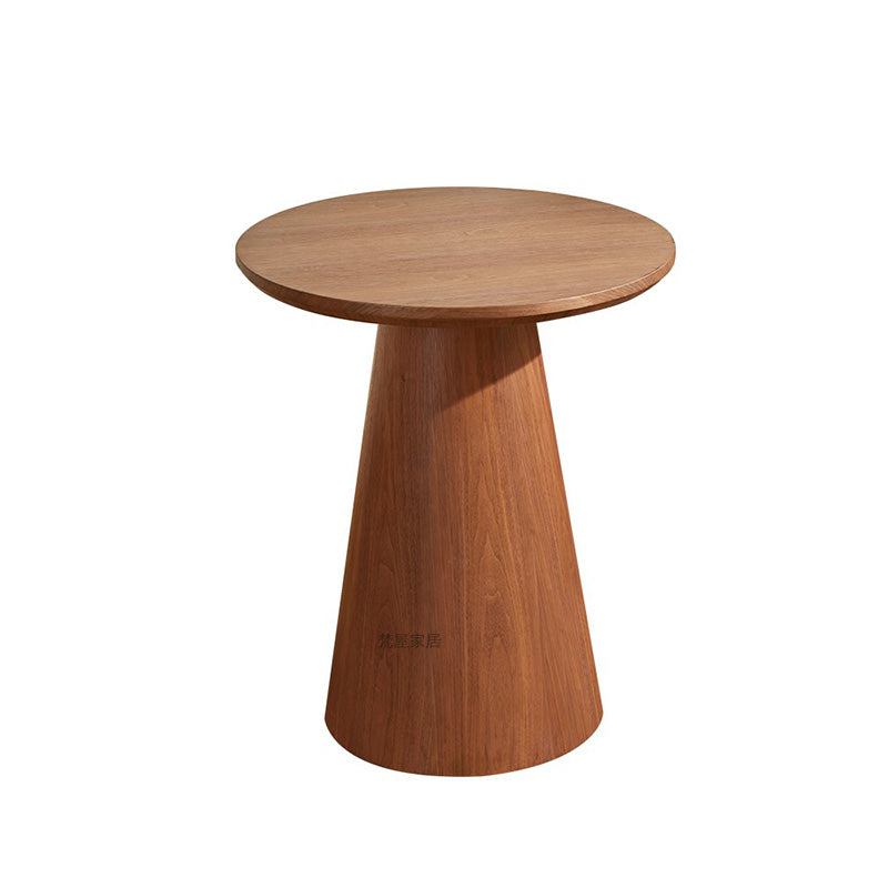 Contemporary Coffee Table Solid Wood Pedestal Coffee Cocktail Table