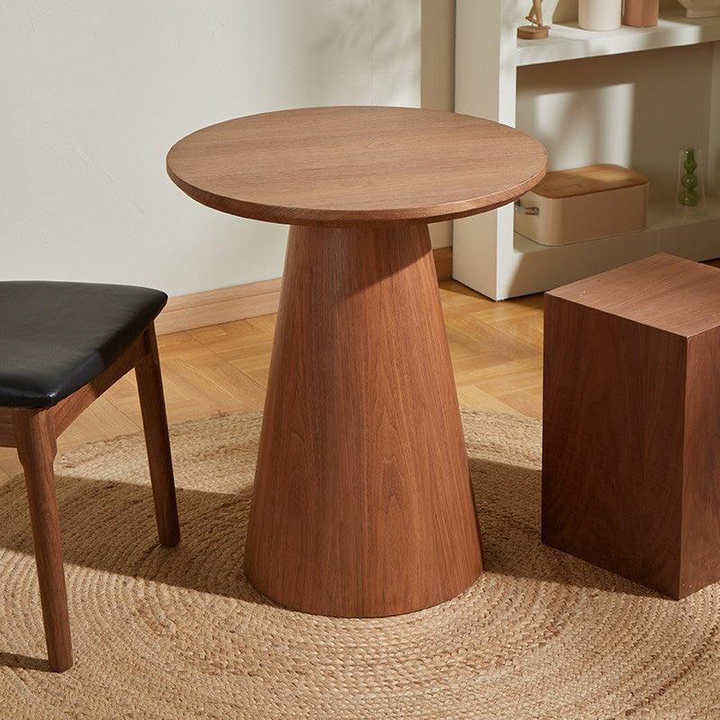 Contemporary Coffee Table Solid Wood Pedestal Coffee Cocktail Table