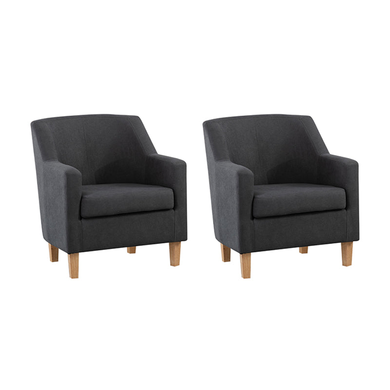 Scandinavian Living Room Arm Chair Solid Wood Frame Accent Armchair