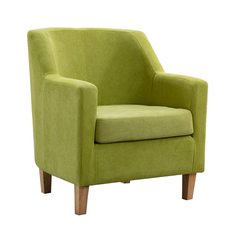 Scandinavian Living Room Arm Chair Solid Wood Frame Accent Armchair