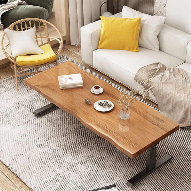 Sled Cocktail Table Contemporary Solid Wood Coffee or End Table