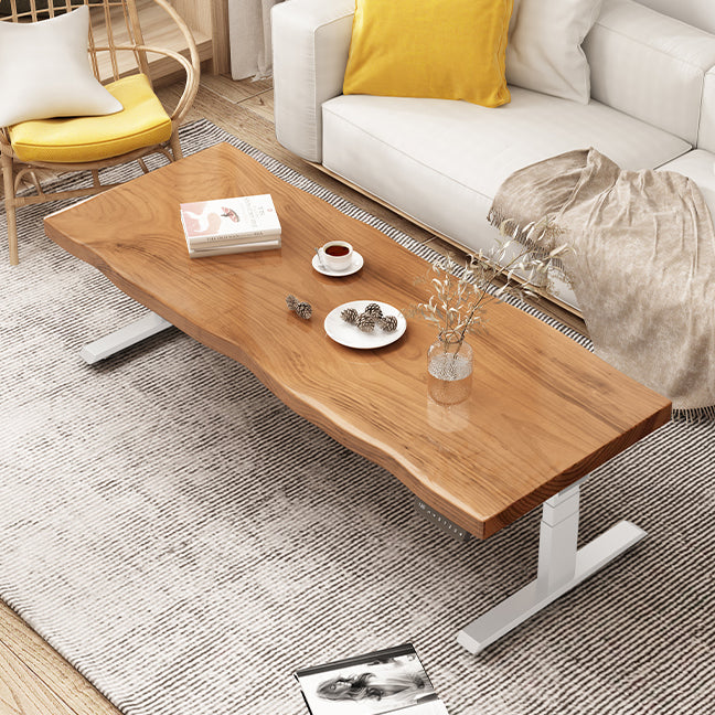 Sled Cocktail Table Contemporary Solid Wood Coffee or End Table