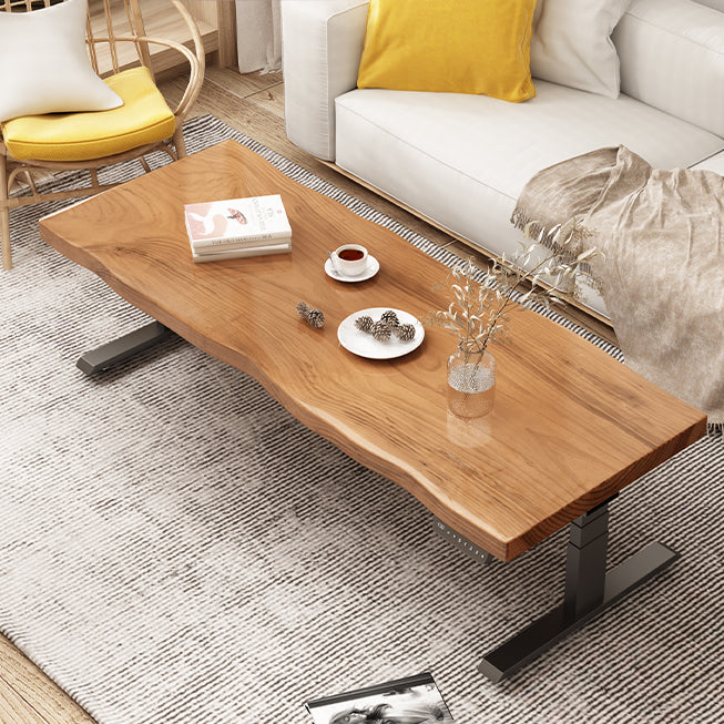 Sled Cocktail Table Contemporary Solid Wood Coffee or End Table