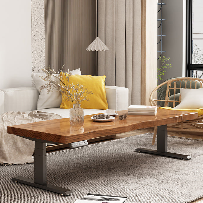 Sled Cocktail Table Contemporary Solid Wood Coffee or End Table