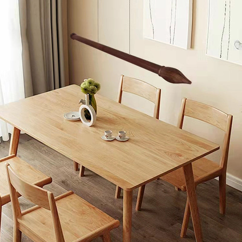 Single Modern Brown Ceiling Light Wooden Kitchen Island Lighting for Bedroom
