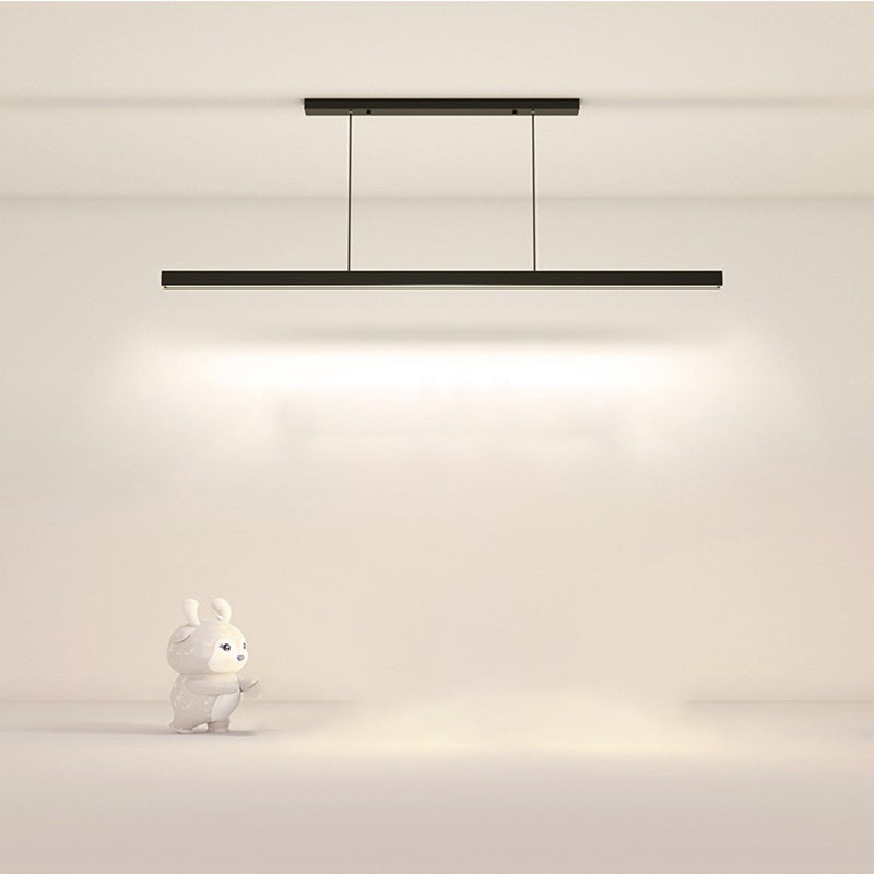Single Modernism Black Ceiling Light LED Kitchen Island Lighting for Bedroom