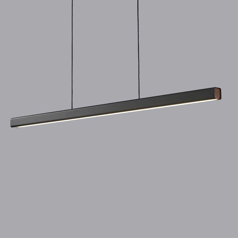 Single Modernism Black Ceiling Light LED Kitchen Island Lighting for Bedroom
