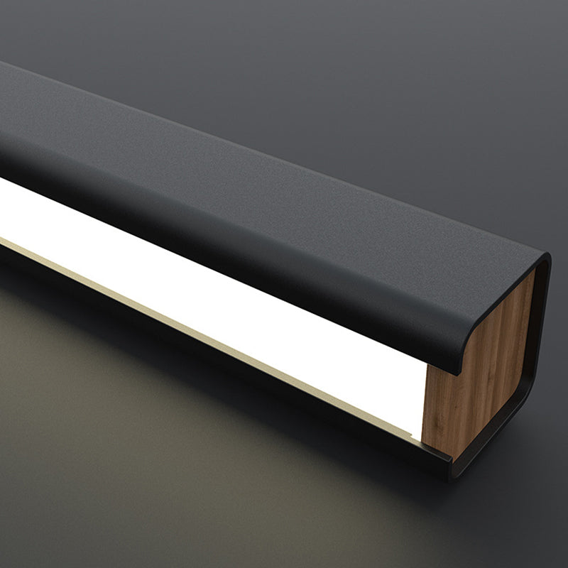 Single Modernism Black Ceiling Light LED Kitchen Island Lighting for Bedroom