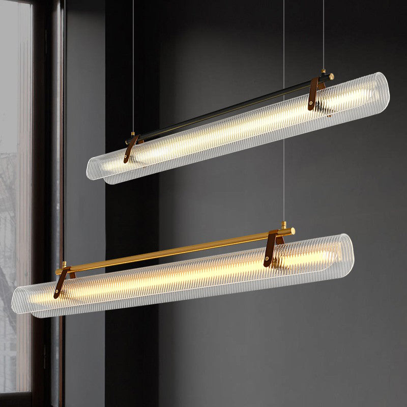 LED Island Lamp Modern Style Island Hanging Lamp with Acrylic Shade for Dining Room