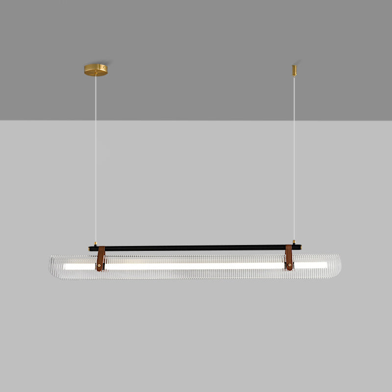 LED Island Lamp Modern Style Island Hanging Lamp with Acrylic Shade for Dining Room