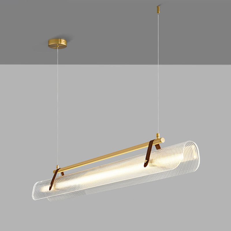 LED Island Lamp Modern Style Island Hanging Lamp with Acrylic Shade for Dining Room