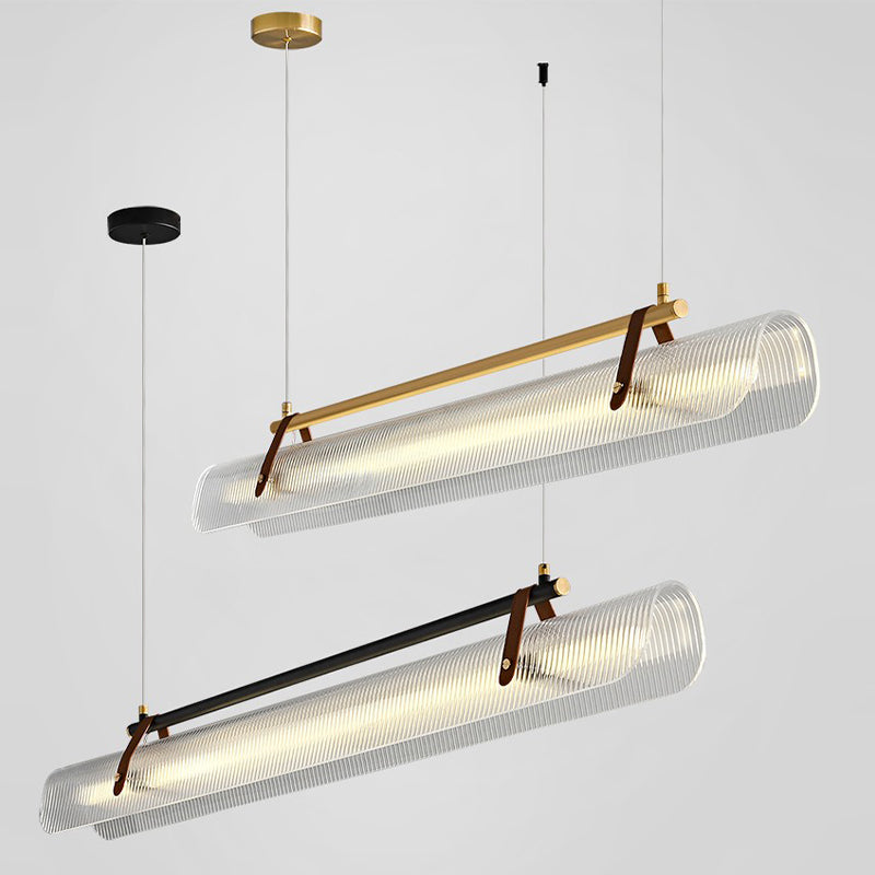 LED Island Lamp Modern Style Island Hanging Lamp with Acrylic Shade for Dining Room