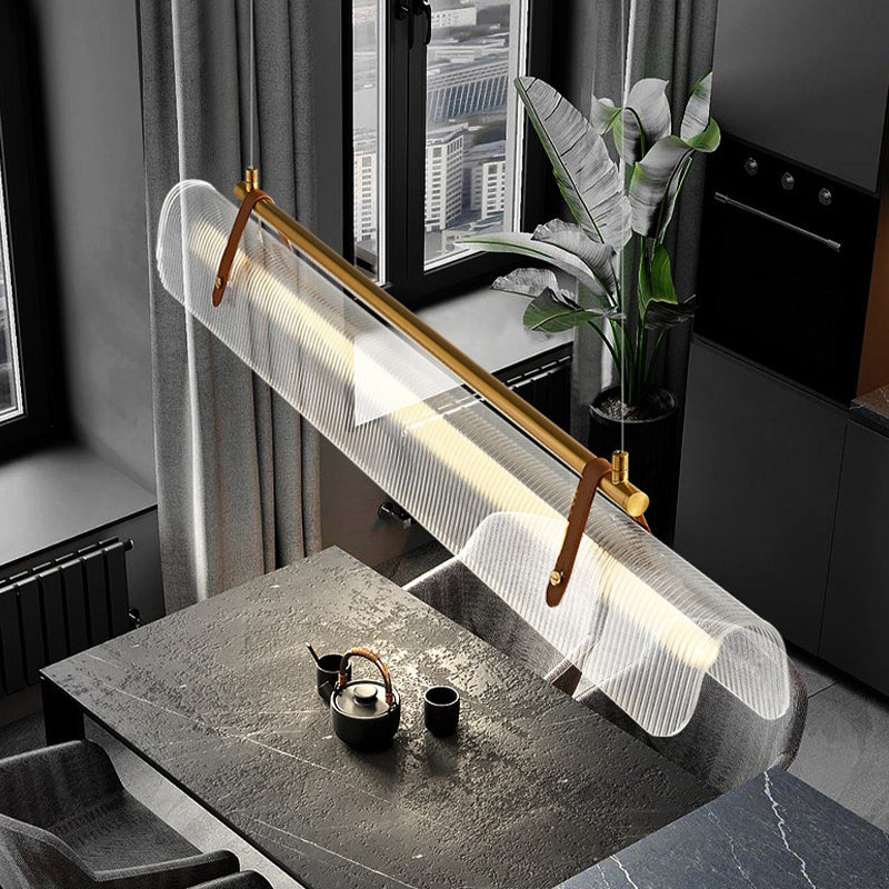 LED Island Lamp Modern Style Island Hanging Lamp with Acrylic Shade for Dining Room